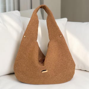 VIDEO TUTORIAL | Hobo Bag  | Crochet bag pattern | Tote Bag| Knitted Hobo Bag Pattern  | PDF Pattern | Do it yourself |