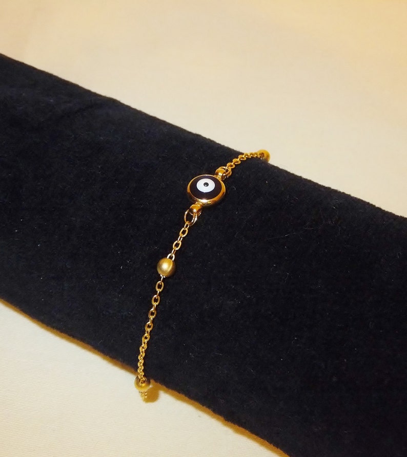 Gold Plated Evil Eye Bracelet Third Eye Charm Gift for Kids Etsy
