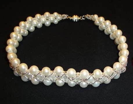 Timeless Pearl Choker Pearl Collar Necklace Bridal Gift - Etsy