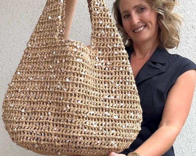Sequin Shine Edition, Luxury Sequin  Bag  Totes, Sparkle bag,Handmade Tote bag, Sequin Bag, Summer Bags