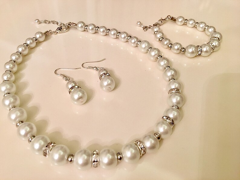 Pearl Necklace for FLOWER GIRL Little Girl Wedding Jewelry Etsy