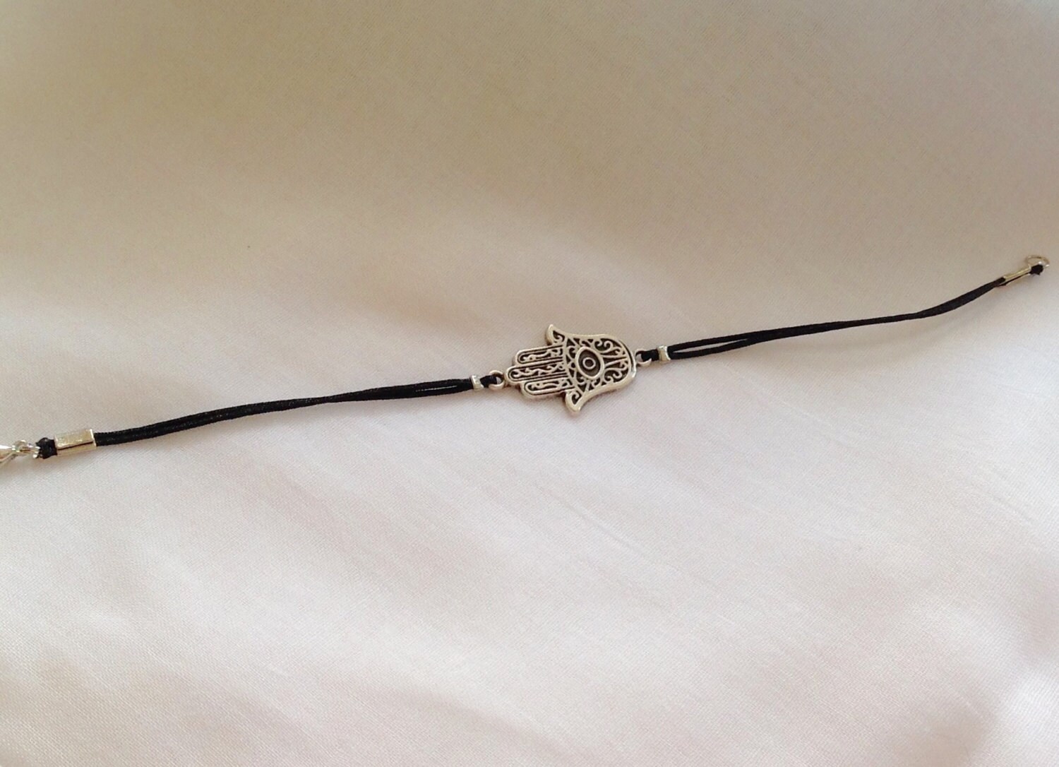 Antique Silver Hamsa Hand Bracelet Silver Bracelet Etsy