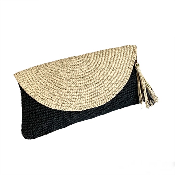 Cream envelope clutch bag discount