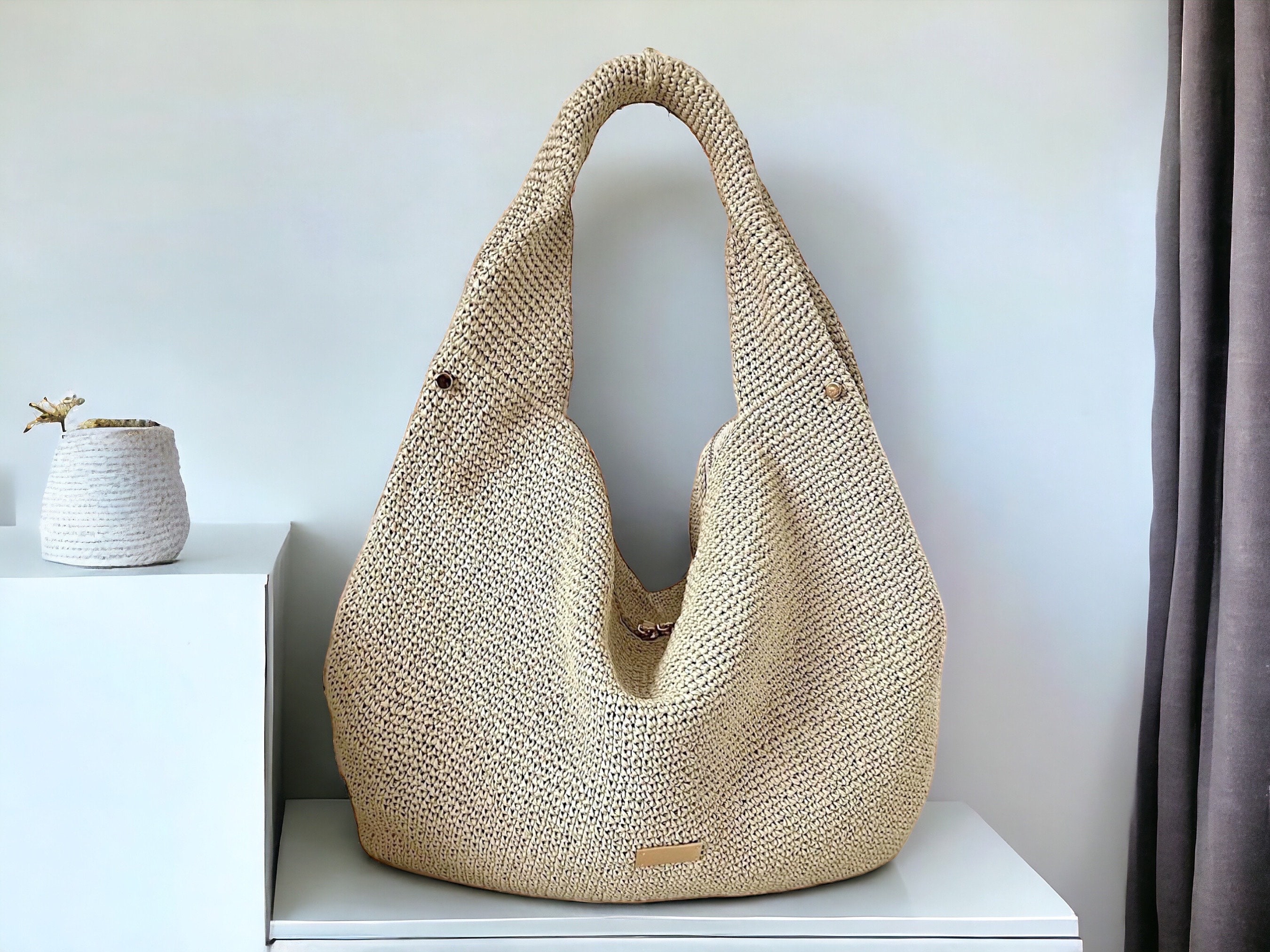 Straw hobo sale
