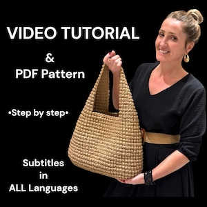 VIDEO TUTORIAL | Shiny Crochet Bag | Crochet Bag Pattern