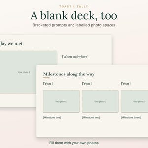 Our Story Wedding Slideshow Template, 20 Editable PPTX Slides, Couple Photo Story, Blank and Sample Decks image 5