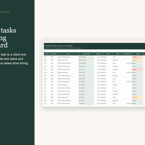 Wedding Planner Business Spreadsheet, Multi Client Organizer, Coordinator Tasks, Vendor Contacts and Event Calendar, Excel Google Sheets image 4