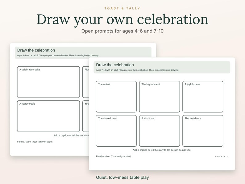 Manteles individuales con actividades para niños de boda, 8 actividades tranquilas para la mesa, edades de 4 a 6 y de 7 a 10 años, tamaño carta A4 SVG PNG PDF imagen 2
