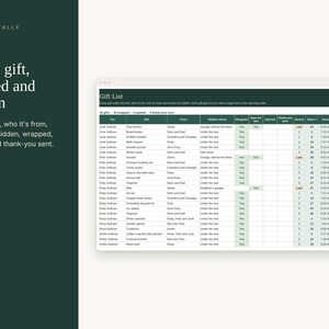 Christmas Brunch Planner Spreadsheet, Christmas Morning Host Planner with Gift Opening Order, Who Brings What and Timeline, Google Sheets image 7