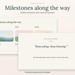 Our Story Wedding Slideshow Template, 20 Editable PPTX Slides, Couple Photo Story, Blank and Sample Decks image 4