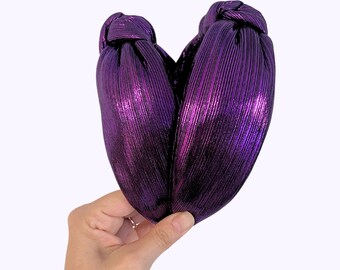 Purple Metallic Headband // Mardi Gras Headband