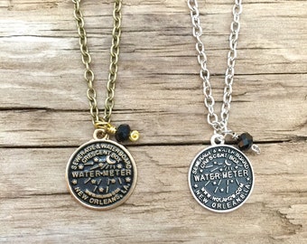 NOLA Water Meter Charm Necklace // New Orleans