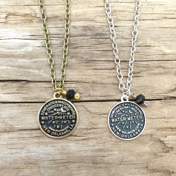 NOLA Water Meter Charm Necklace // New Orleans