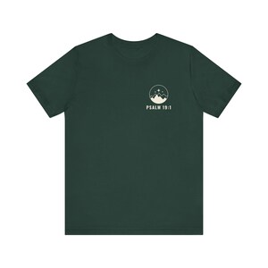 The Heavens Declare Psalm 19:1 Christian T-Shirt image 6