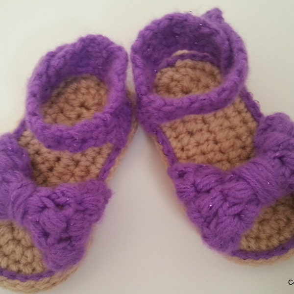 Puff Bow Sandals PDF Pattern