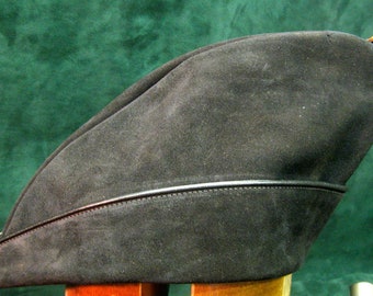 Handmade Suede Leather Robin Hood Hat
