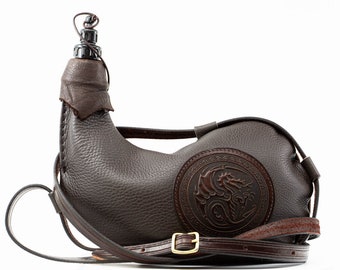 Hand crafted wine skin bota bag