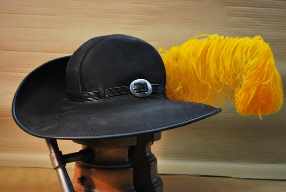 Black Cavalier Hats-CVLR HT 1009-Size 21 – Costume Cottage