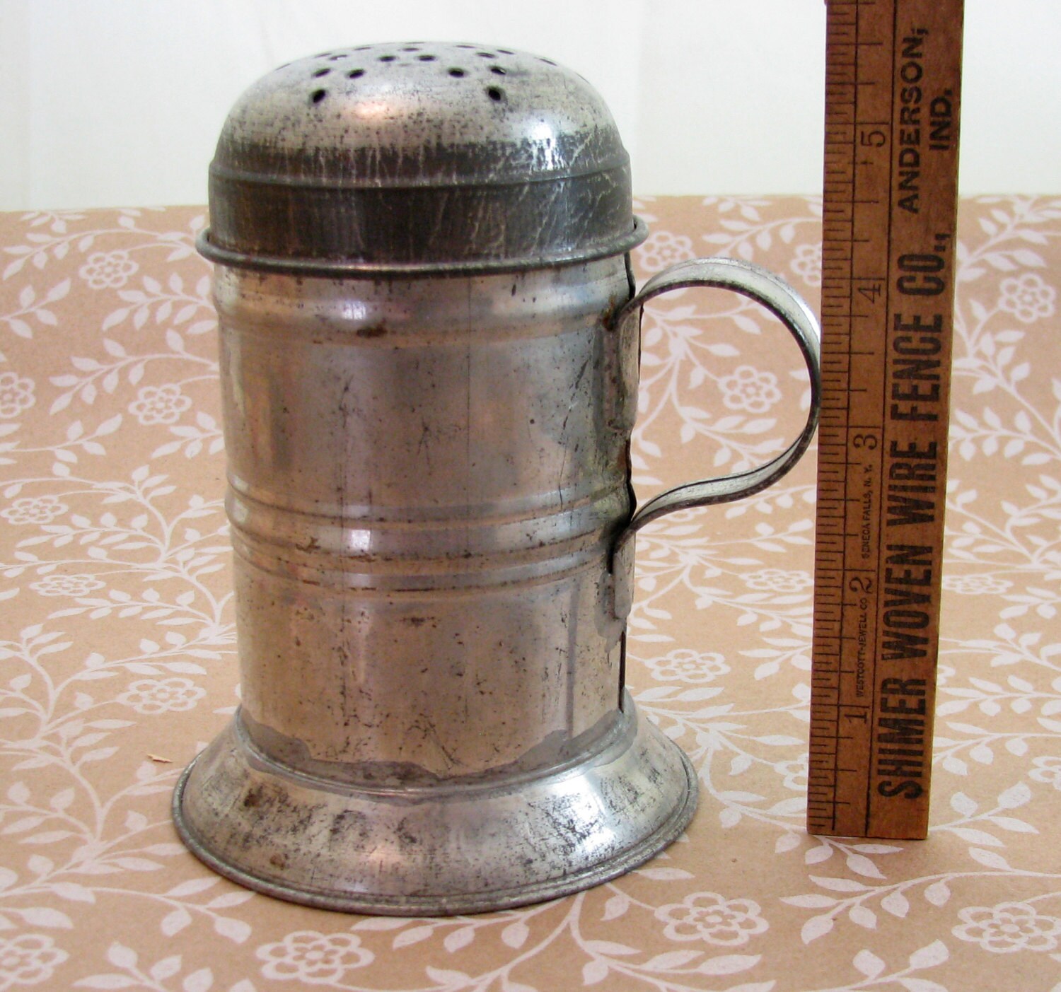 Primitive Antique Tin Dredger Sugar Shaker Muffineer EveWare Etsy