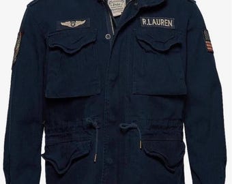 Polo Ralph Lauren Iconic Field Jacket, Vintage Military Style M-65 Coat, Classic The Outerwear Jacket