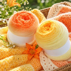 Colorful Rainbow Gradient Yarn, Soft Multicolor Yarn for Crochet and Knitting, DIY Scarves, Blankets, Hats and Sweaters