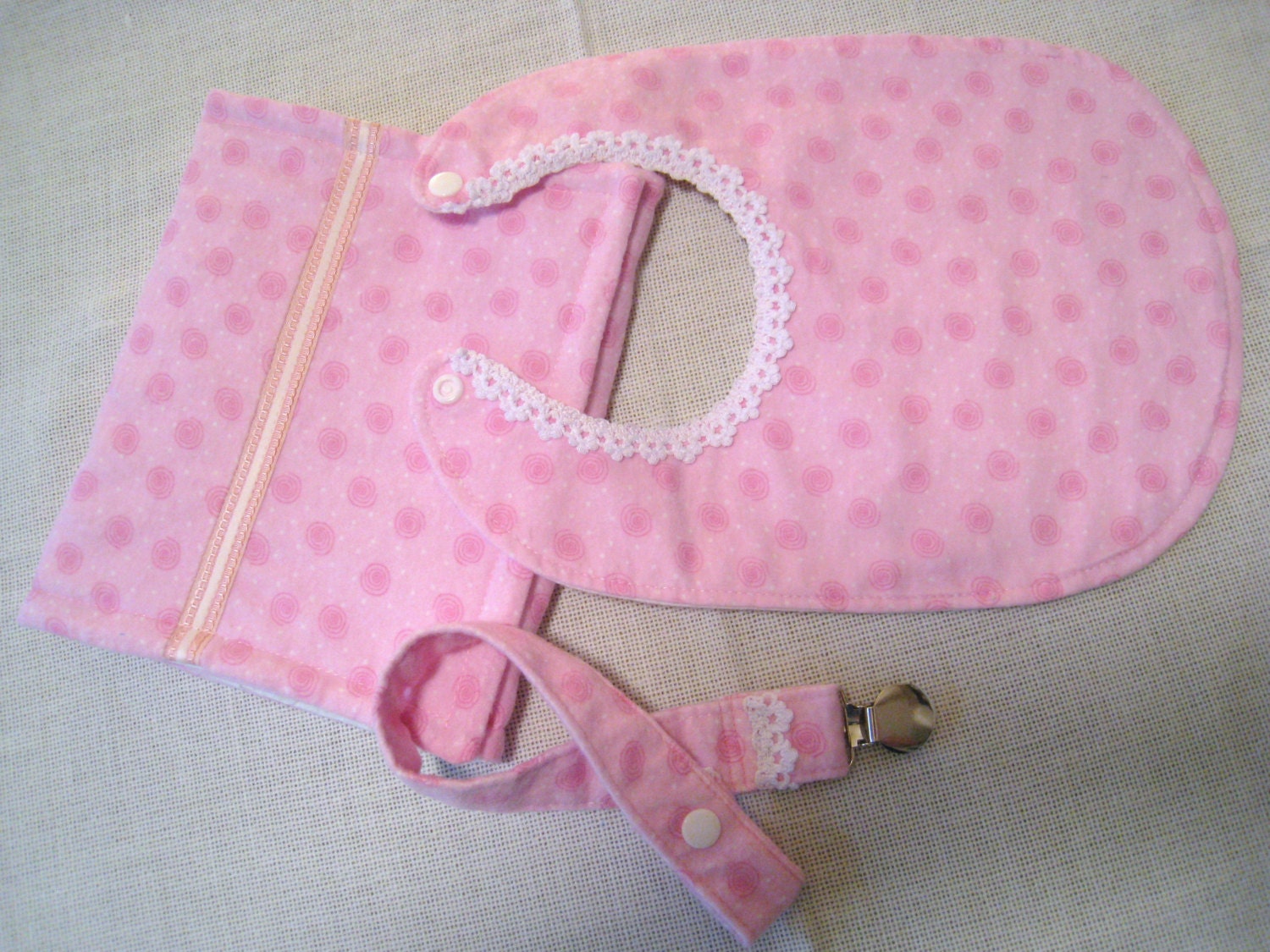 Burp Cloth, Bibs, Baby Girl Bib, Baby Pacifier Clip, Baby Burp Cloth