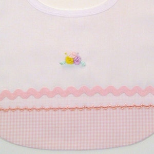 Bibs for Babies Pink Bib for a Baby Girl Accented With a - Etsy