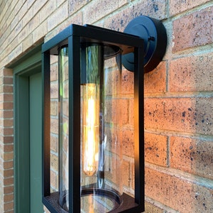 Outdoor Wall Sconce | Modern Wall Light | Patio Light | Entryway Lights | Rustic Wall Sconce Lighting
