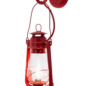 Red Lantern wall sconce Large By Muskoka Lifestyle Products image 3