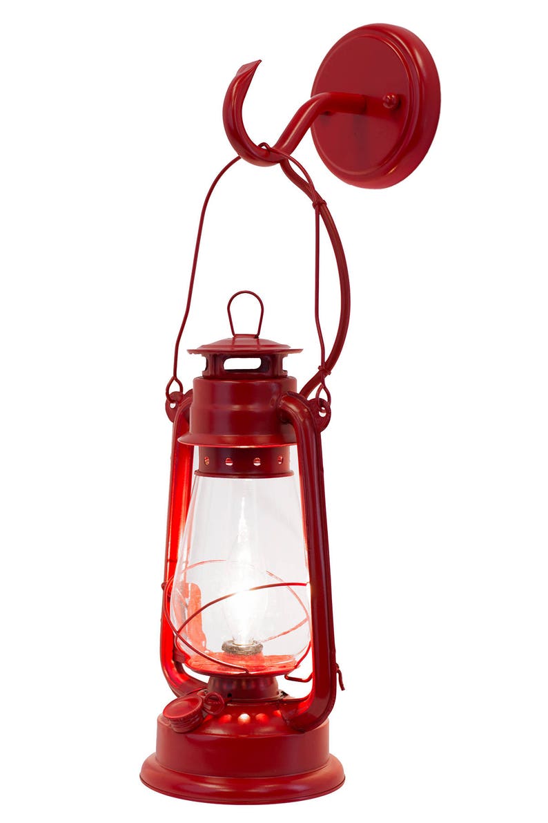 Red Lantern wall sconce Large By Muskoka Lifestyle Products image 3