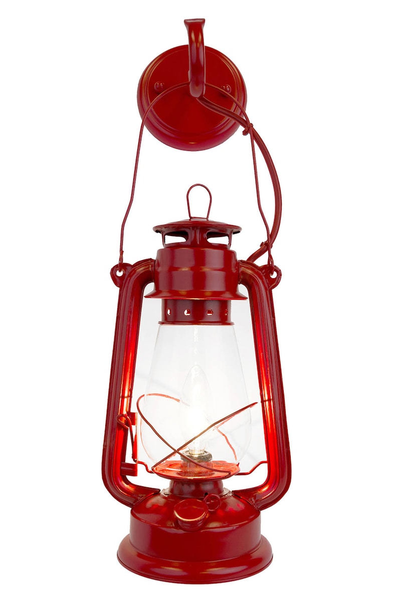 Red Lantern wall sconce Large By Muskoka Lifestyle Products image 2