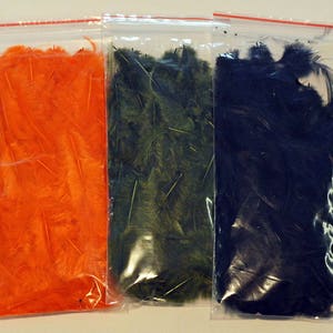 Fly Tying Feather Material Starter Kit with bulk assorted feathers for fly fishing by Muskoka Lifestyle Products, USA