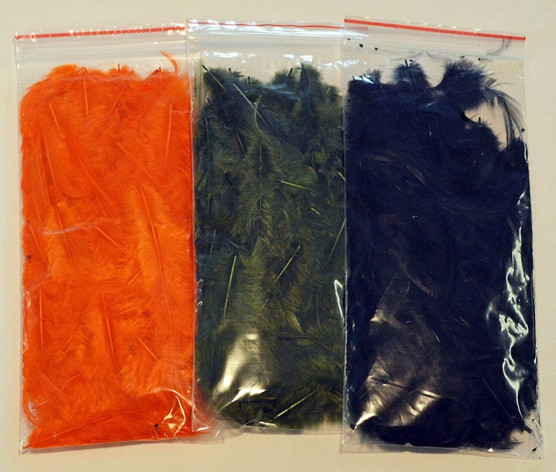 Fly Tying Feather Material Starter Kit with bulk assorted feathers for fly fishing by Muskoka Lifestyle Products, USA