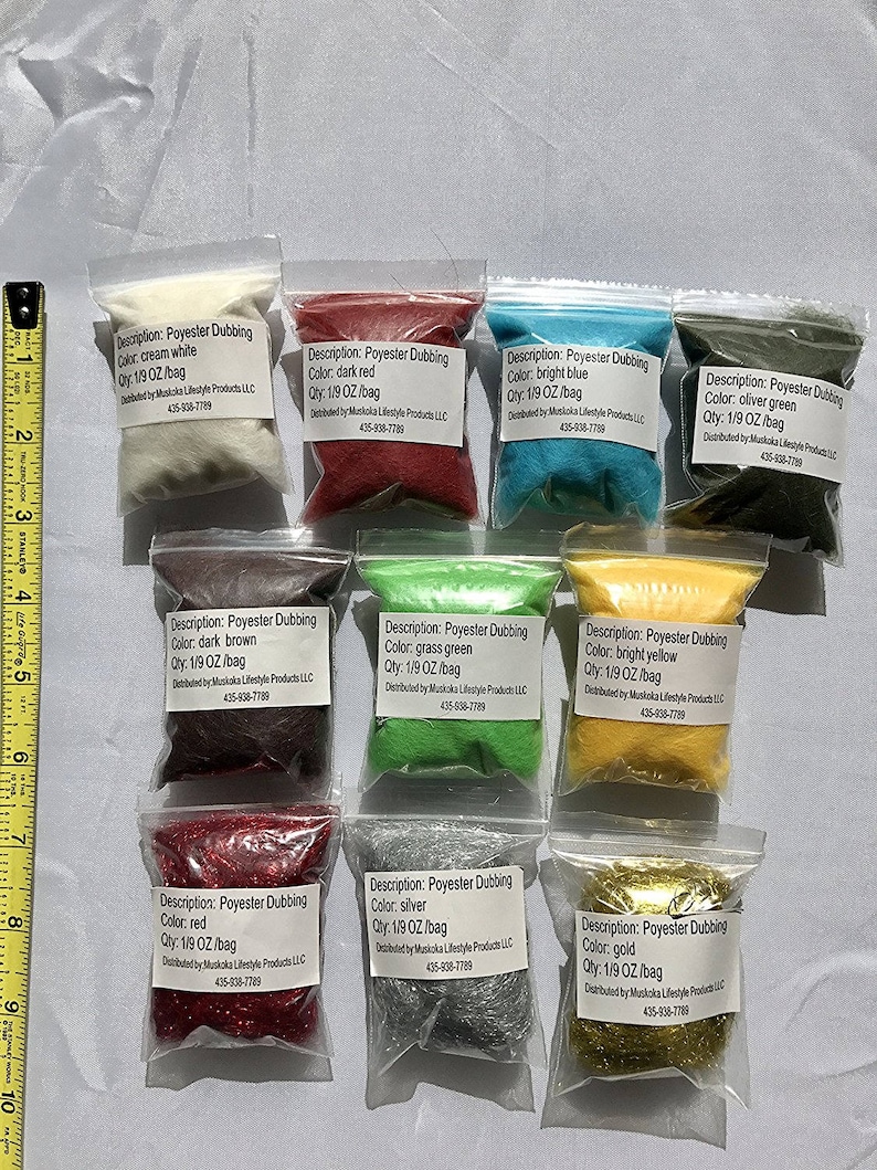 Fly Tying Feather Material Starter Kit with bulk assorted feathers for fly fishing by Muskoka Lifestyle Products, USA