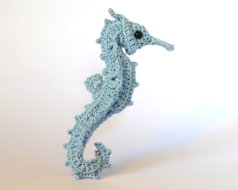 Вязаный морской конек крючком схема и описание