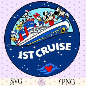 First Cruise Button PNG SVG | Dcl Button