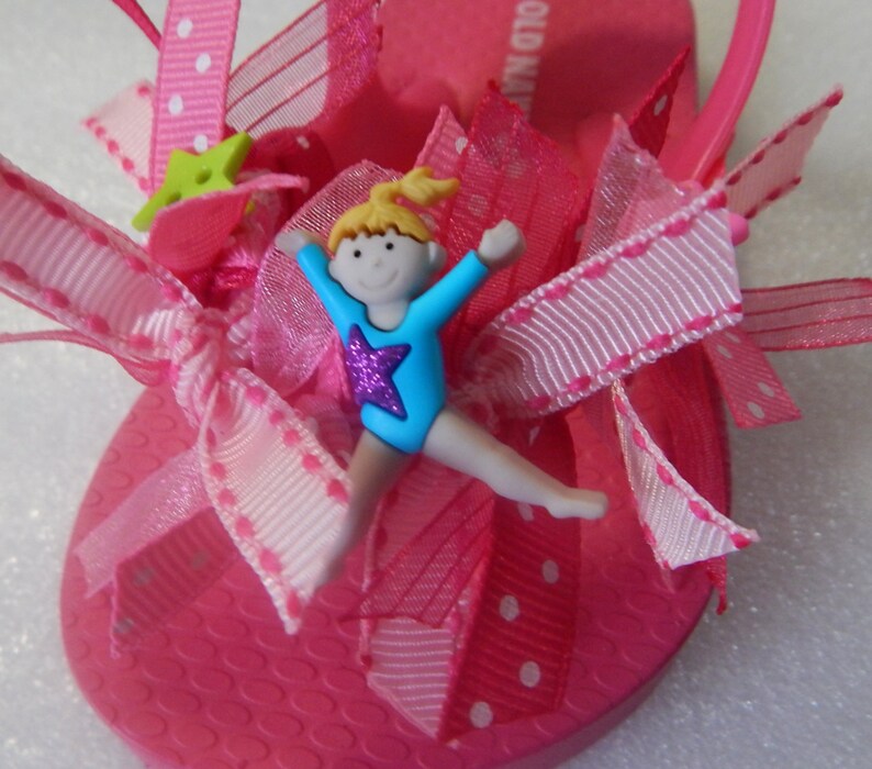 GIRLS GYMNASTICS Flip Flops Etsy
