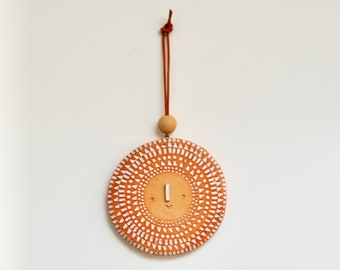 Wall hanging ornament // Big Round Sun shine face