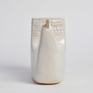 Bird of Paradise flower vase // white glaze image 3