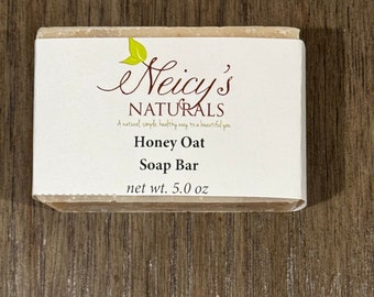 Honey Oat Soap Bar |  5 oz| Artisan Soap | Cold Process