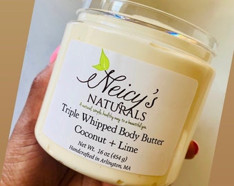 Triple Whipped Body Butter | Choose your scent | Natural | Marula Oil | Luxurious Body Butter | 16 oz