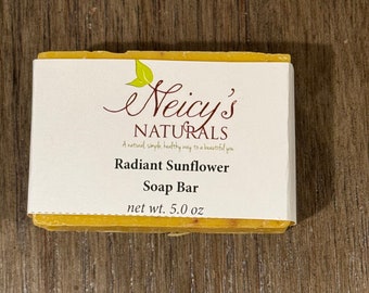 Radiant Sunflower Soap bar  |  5 oz| Artisan Soap | Cold Process | Citrus