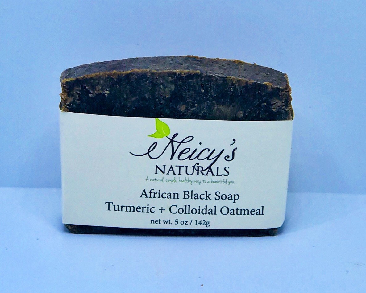 African Raw Black Soap Turmeric Colloidal Oatmeal