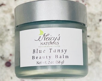 Blue Tansy| 2 oz. jar |  Beauty Balm | Salve | Moisturizer | Essential Oils| Dry Skin | Small Batch