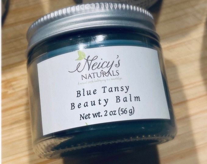 Blue Tansy| 2 oz. jar |  Beauty Balm | Salve | Moisturizer | Essential Oils| Dry Skin | Small Batch