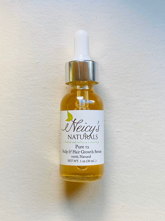 Pure 12 Scalp Hair Growth Serum For All Hair Types Hair Etsy