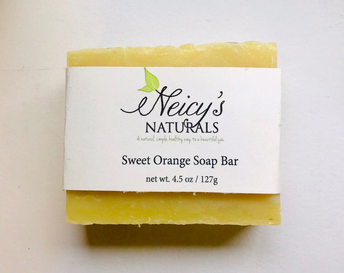 Sweet Orange Soap Bar |  4.5 oz| Artisan Soap | Cold Process | Citrus