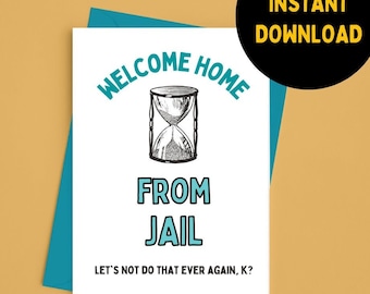 Get Out of Jail Card Template - Etsy