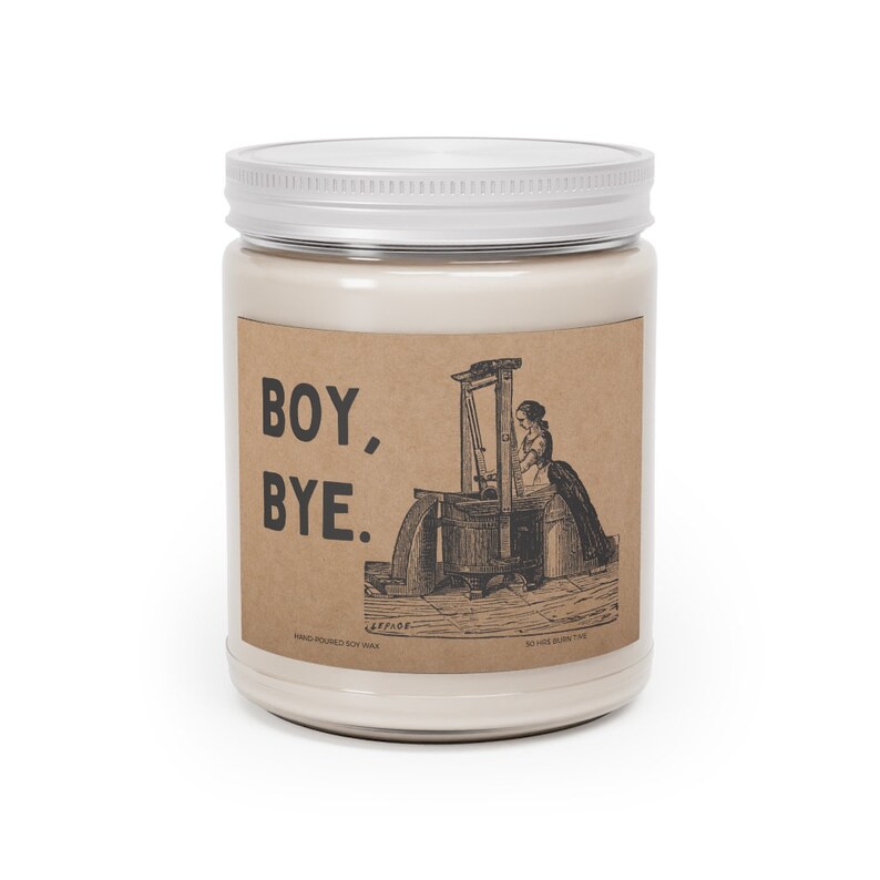 PhraseLounge BOY BYE Candle