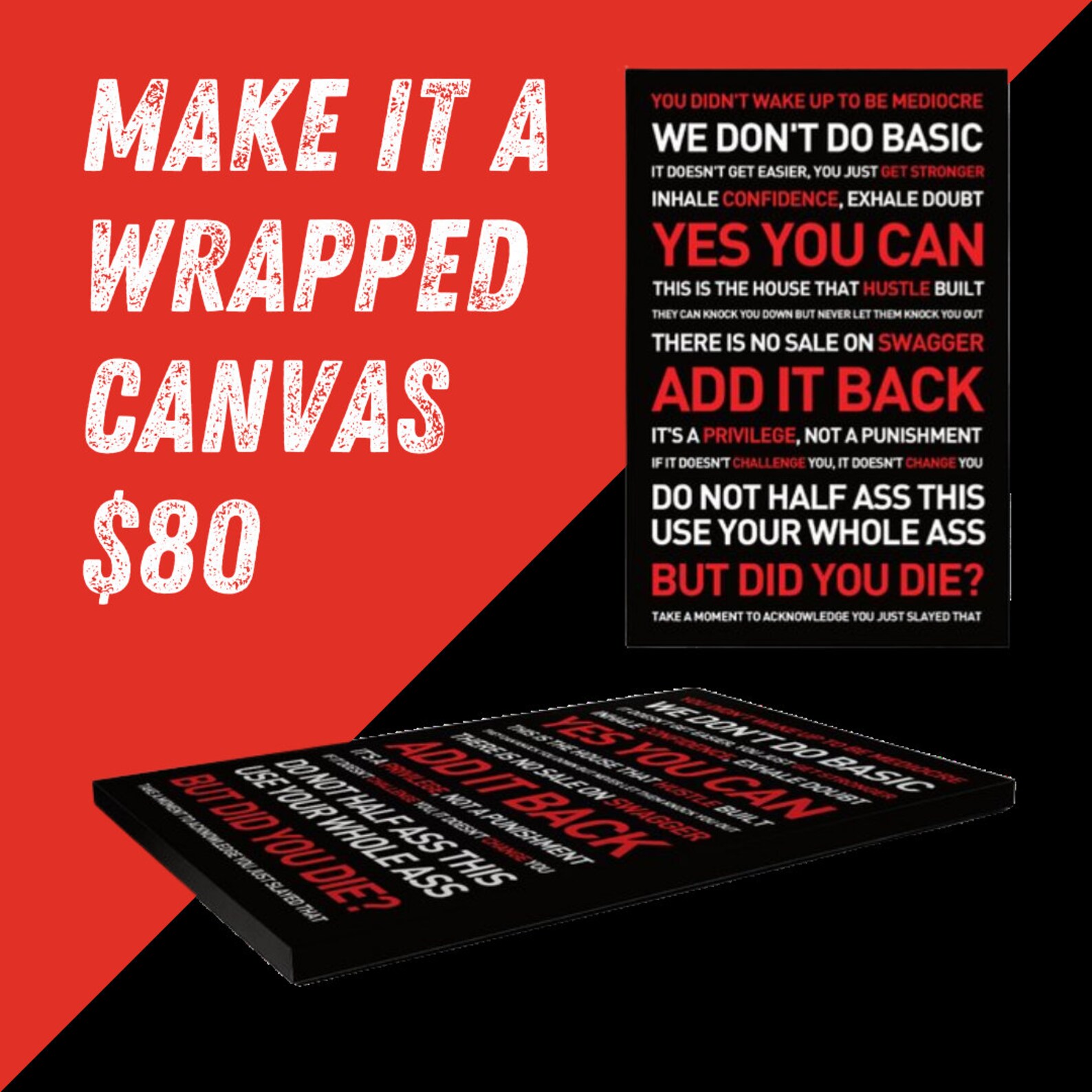 YOU GET to JS Motivational Quotes Poster or Canvas 3 Sizes - Etsy